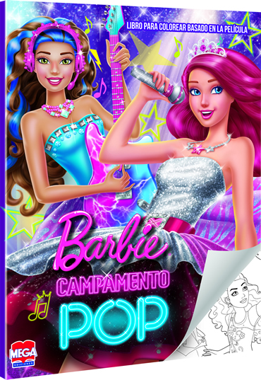 Barbie Campamento pop. Libro para colorear