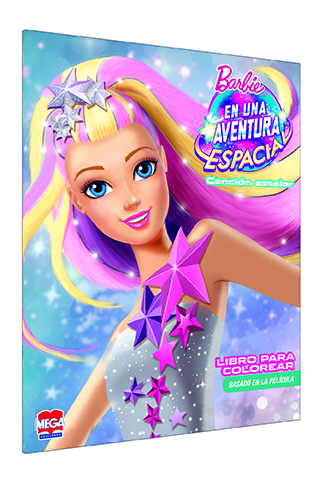 Barbie en una aventura espacial. Libro para colorear