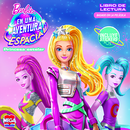 Barbie en una aventura espacial. Libro de lectura con stickers